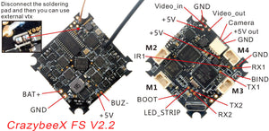 CrazybeeX FR/FS/PNP v2.2 All-IN-ONE flight controller 1-2s compatible for brushless whoops and toothpick ( flysky )